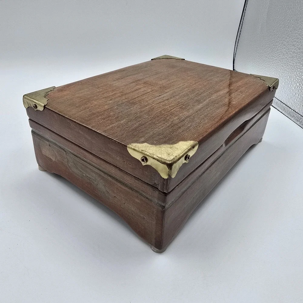Vintage Wood  Swiss Music Box Doctor‎ Zhivago Lara's Theme Unique Simple Hearts